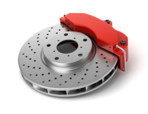 Frein à disque sur fond blanc 2